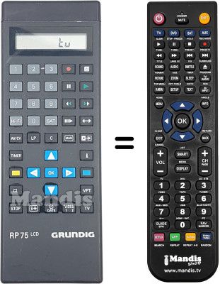 Replacement remote control Grundig SE6110