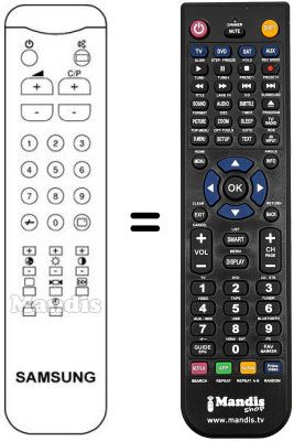 Replacement remote control Samsung CB5062A Replacement remote control Samsung CB5062A
