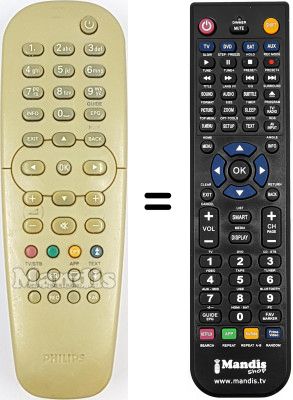 Replacement remote control Philips 482221830617