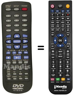 Replacement remote control REMCON408 Replacement remote control REMCON408