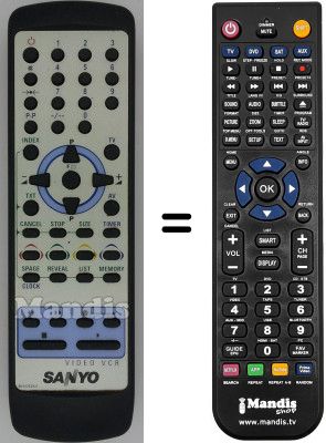 Replacement remote control Sanyo 17AT2C