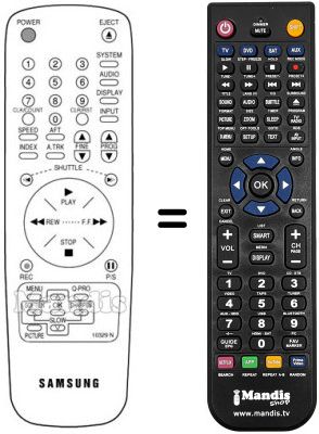 Replacement remote control Samsung SV600XH Replacement remote control Samsung SV600XH
