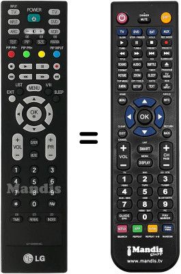 Replacement remote control LG 42PC3RV-TV Replacement remote control LG 42PC3RV-TV
