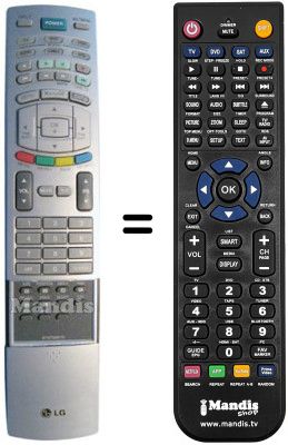 Replacement remote control LG 37LB1RR