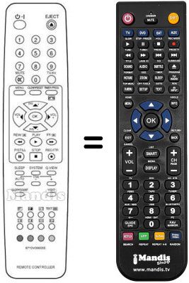Replacement remote control LG KB20U71X