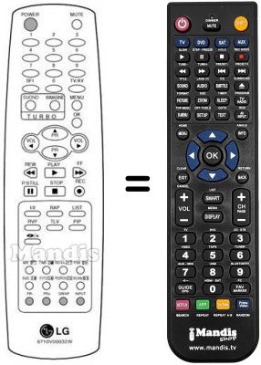 Replacement remote control LG RE32FZ10PX Replacement remote control LG RE32FZ10PX