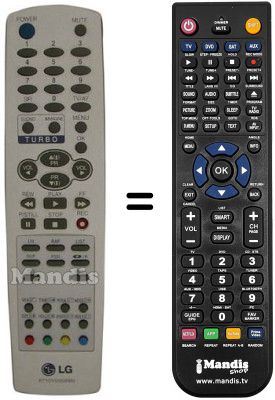Replacement remote control LG RC1110