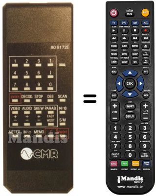Replacement remote control 809172 E