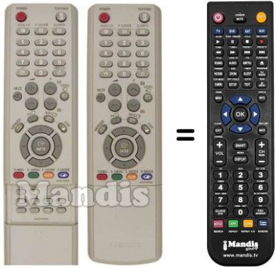 Replacement remote control AA59-00326 Replacement remote control AA59-00326