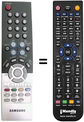 Replacement remote control Samsung WS32Z306V Replacement remote control Samsung WS32Z306V