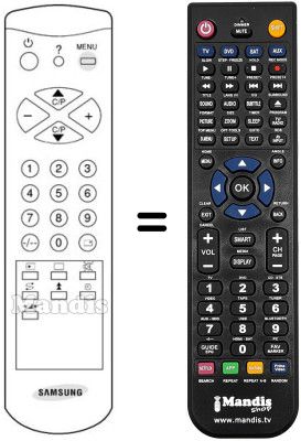 Replacement remote control Blaupunkt AA59-10023B