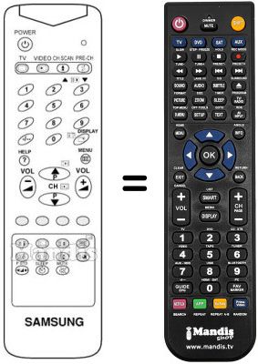 Replacement remote control Samsung AA59-10076P Replacement remote control Samsung AA59-10076P