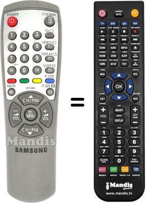 Replacement remote control Samsung CW28C33WS8X Replacement remote control Samsung CW28C33WS8X