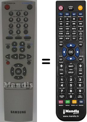 Replacement remote control Samsung SV665X Replacement remote control Samsung SV665X