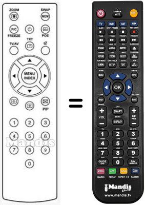 Replacement remote control Aeg REMOTE 26