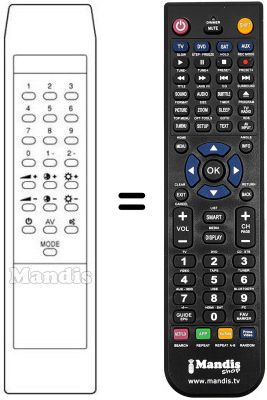 Replacement remote control REMCON539