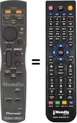 Replacement remote control Pioneer PDP42MVE1