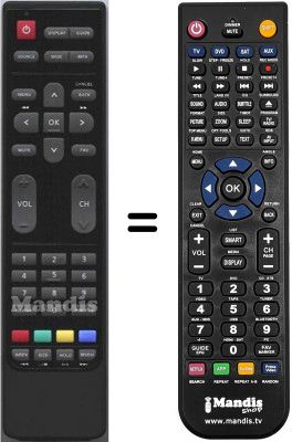 Replacement remote control Acer M190HQDF