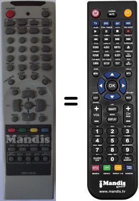 Replacement remote control Airis MW159