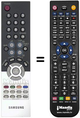 Replacement remote control Samsung LS19RTUSSZ/EDC Replacement remote control Samsung LS19RTUSSZ/EDC