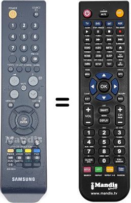 Replacement remote control Samsung SYNCMASTER T260 HD Replacement remote control Samsung SYNCMASTER T260 HD