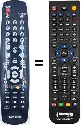 Replacement remote control Samsung LE32A467C1M/XZF Replacement remote control Samsung LE32A467C1M/XZF
