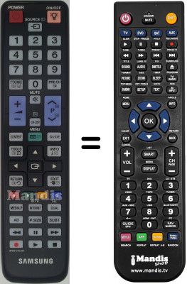 Replacement remote control Samsung UE55C6740SS/XZG Replacement remote control Samsung UE55C6740SS/XZG