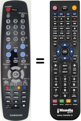 Replacement remote control Samsung CW29Z574NTX/XEC Replacement remote control Samsung CW29Z574NTX/XEC