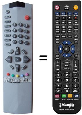 Replacement remote control Opera TV7061RF