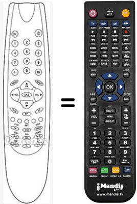 Replacement remote control RC22.1