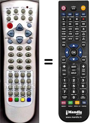 Replacement remote control RC48-PDP