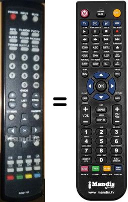 Replacement remote control Hyundai RC00170P Replacement remote control Hyundai RC00170P