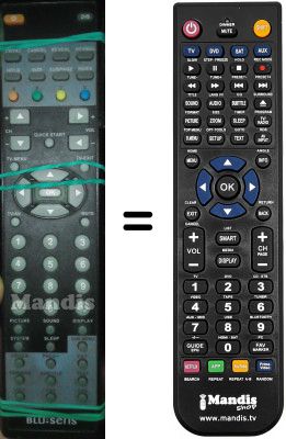 Replacement remote control Blusens H9132-1070555