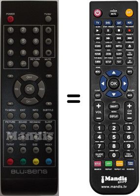 Replacement remote control Blusens TP 650