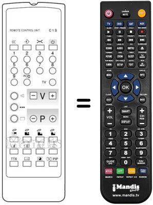 Replacement remote control Neckermann 795 / 574