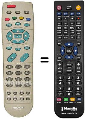 Replacement remote control Hitachi 32PD2100