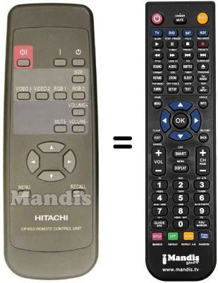 Replacement remote control Hitachi CMP412HDE