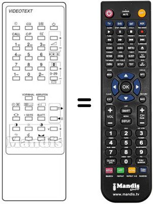 Replacement remote control CT-9187A