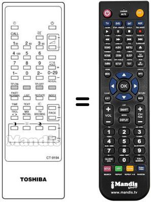 Replacement remote control CT-9194