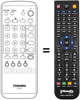 Replacement remote control CT-9678