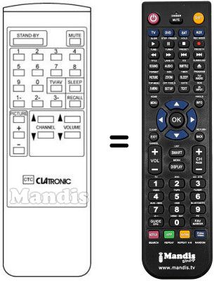 Replacement remote control REMCON554