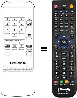 Replacement remote control REMCON434