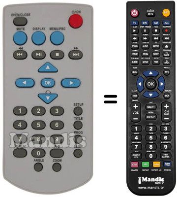 Replacement remote control REMCON1044