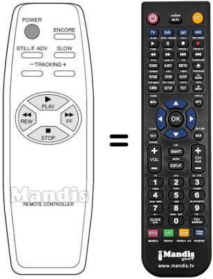 Replacement remote control REMCON889
