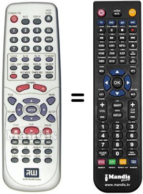 Replacement remote control REMCON1181 Replacement remote control REMCON1181