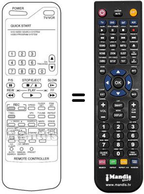 Replacement remote control REMCON1340