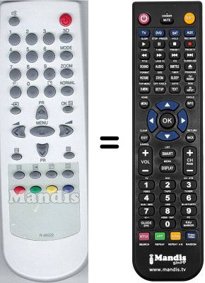 Replacement remote control Daewoo DTG29 Replacement remote control Daewoo DTG29
