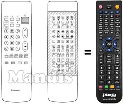 Replacement remote control Elemis EUR50536
