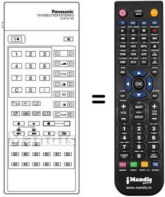 Replacement remote control Ferguson EUR51140
