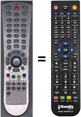 Replacement remote control RC2600-3